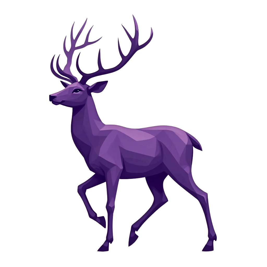 Majestic Purple Deer